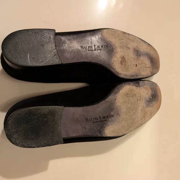 RALPH LAUREN Purple Label Women's Black Suede Ballet Flats | 6 B - Picture 6 of 6